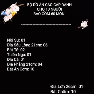 BỘ BÁT ĂN CƠM CAO CẤP